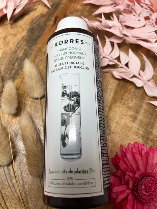 KORRES SHAMPOING ALOES ET DICTAME CHEVEUX NORMAUX