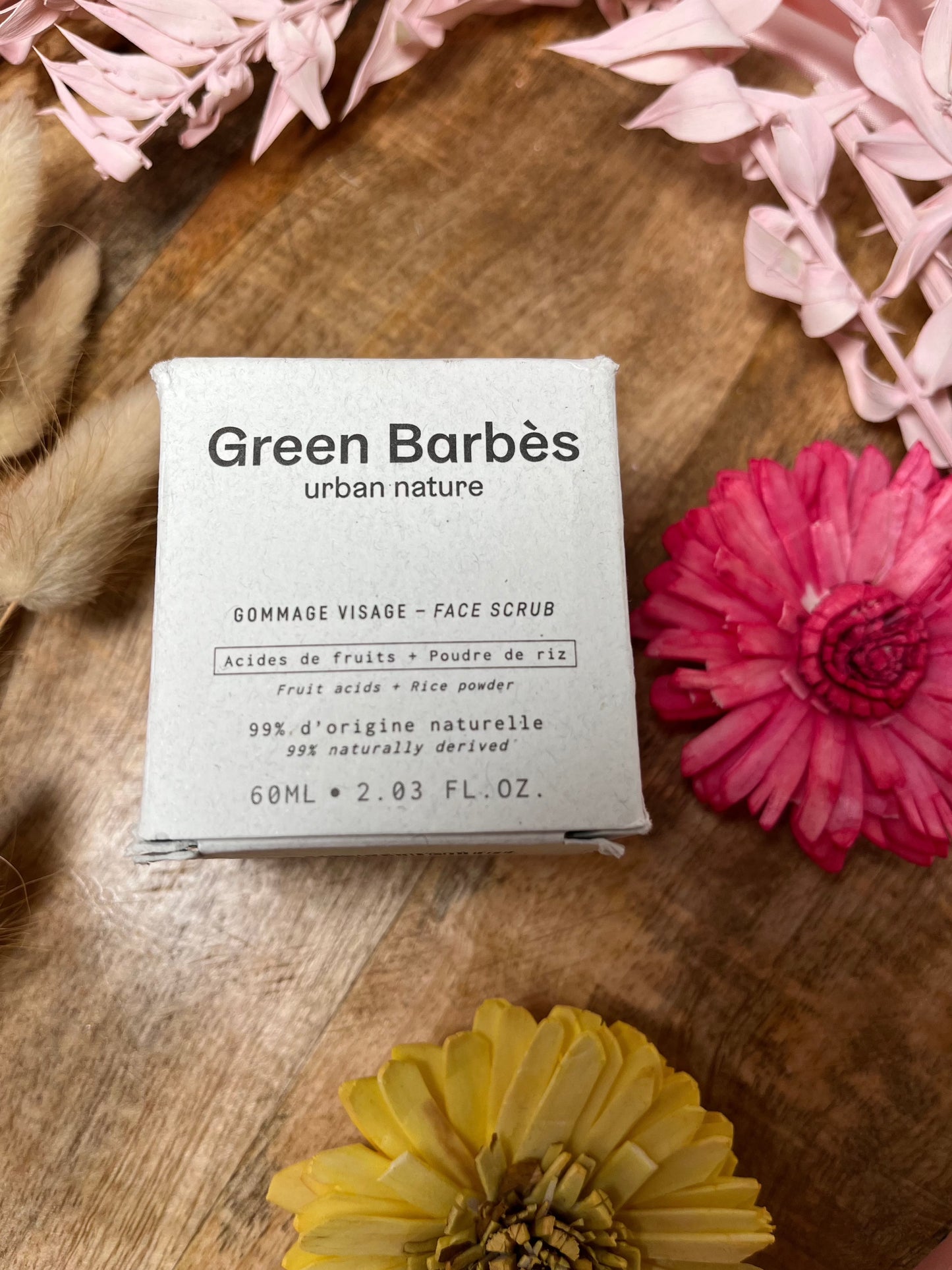 GREEN BARBES GOMMAGE VISAGE