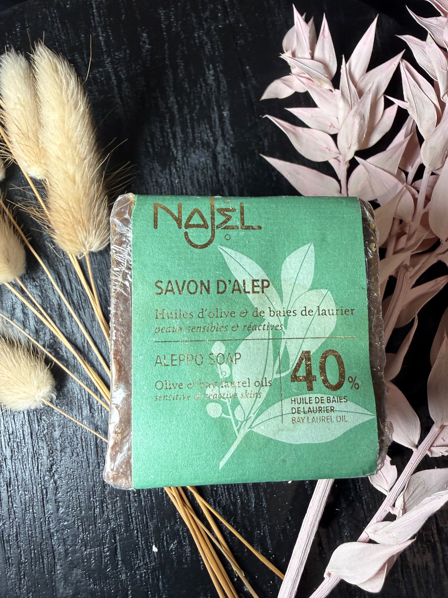 NAJEL SAVON ALEP OLIVE ET LAURIER 40%