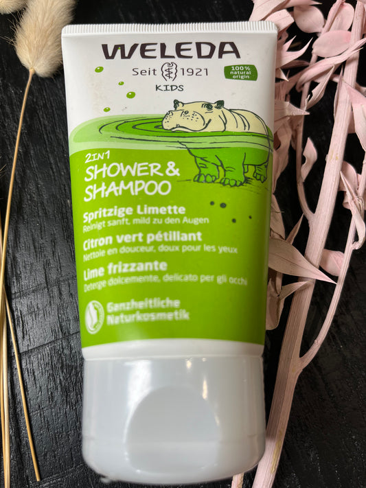 WELEDA GEL DOUCHE ET SHAMPOING CITRON VERT PETILLANT