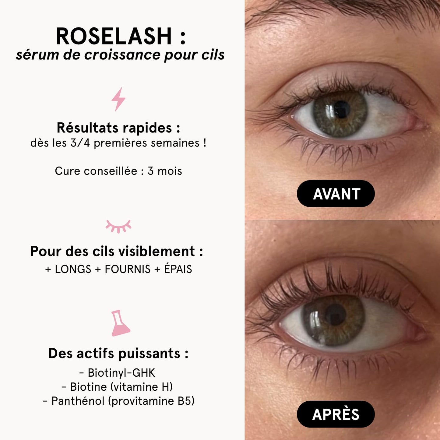 Roselash Sérum de croissance pour cils