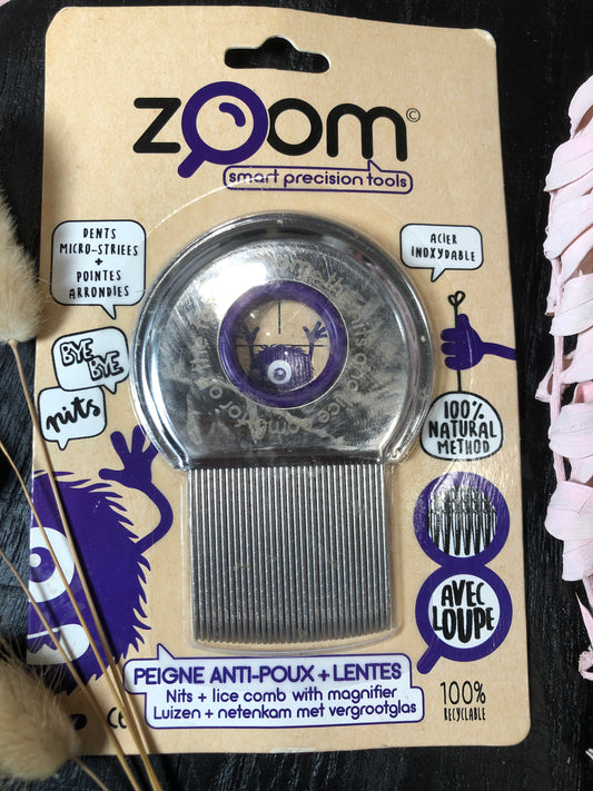 PEIGNE ANTI-POUX ET LENTES