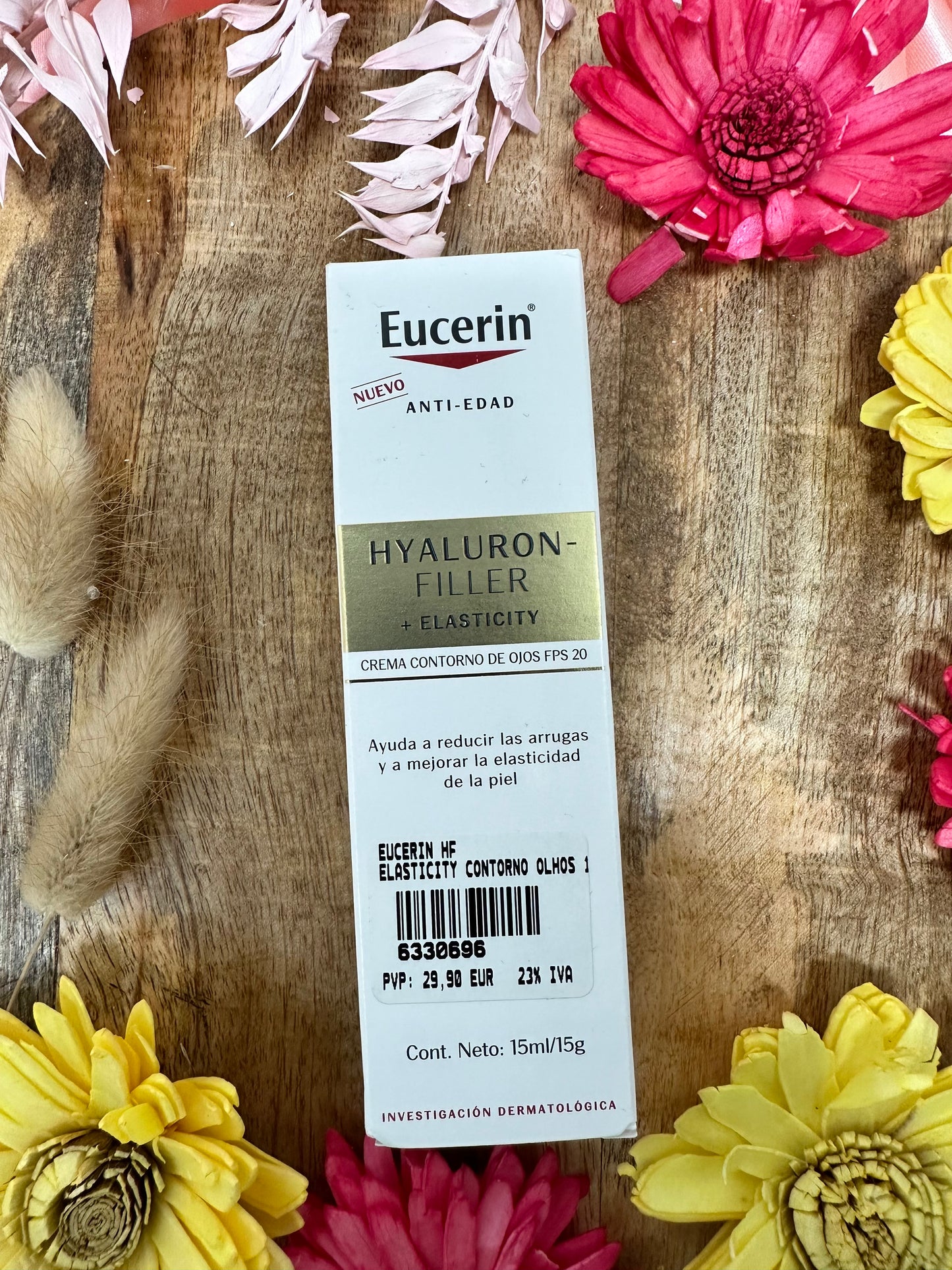 EUCERIN HYALURON-FILLER + ELASTICITY - Soin Contour des Yeux SPF20, 15ml