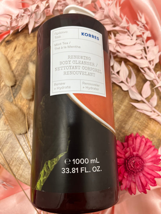 KORRES NETTOYANT CORPOREL THE A LA MENTHE