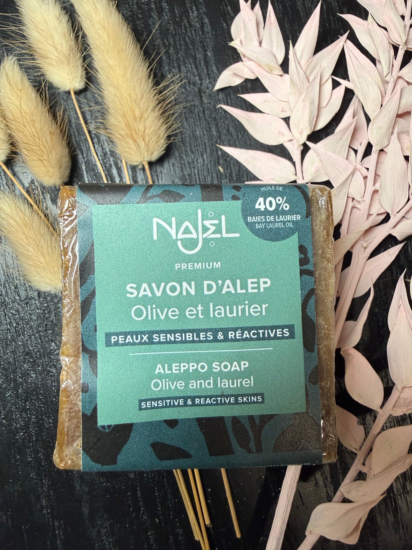 NAJEL SAVON ALEP OLIVE ET LAURIER 40%
