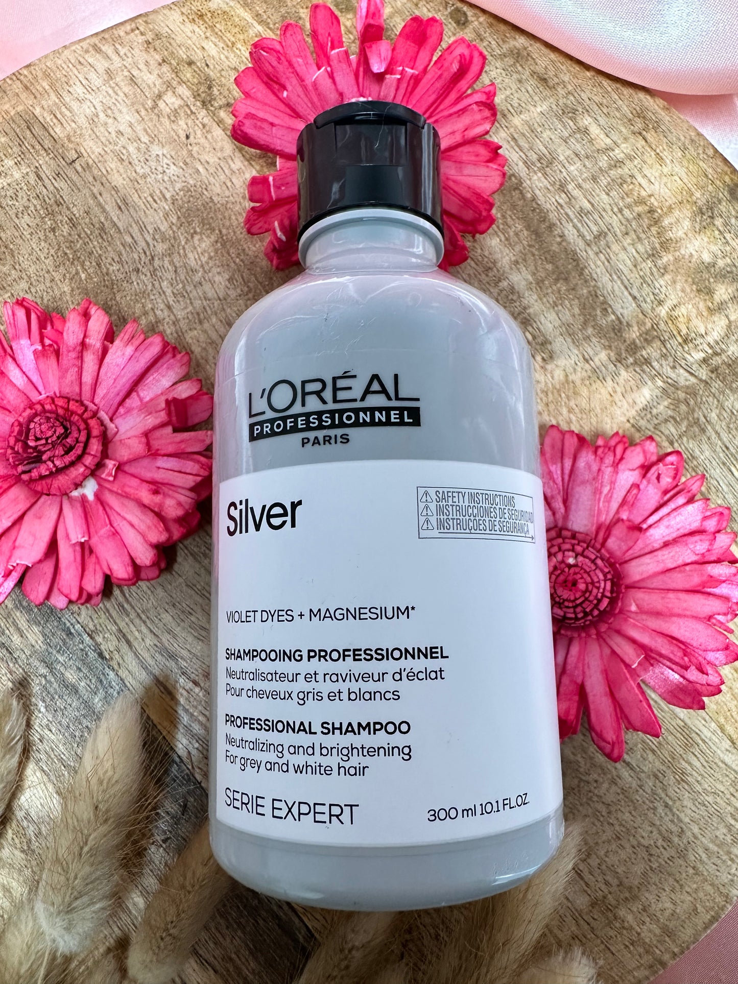 L'Oreal Silver - Shampoing pour cheveux gris et blancs